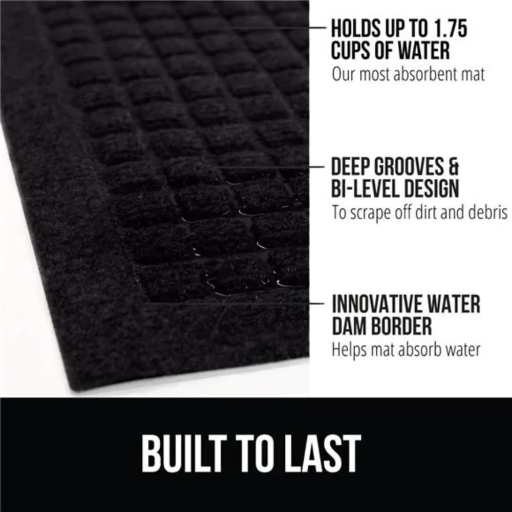 Ultra Absorbent Moisture Guard Doormat, Absorbs Up to 1.7 Cups of Water, Stain